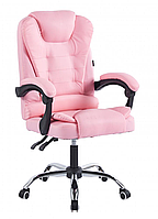 Кресло офисное на колесах Bonro BN-6070 розовое