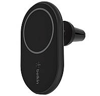 Автомобильный держатель для смартфона Belkin Auto Holder Air Ven Mount MagSafe Black 10W (WIC004BTBK-NC)