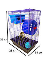 Клетка для хомяка "Джунгарик" 28х18х32 см