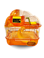 Клетка для грызунов Золотая клетка М01, оранжевый 26х20х27 см
