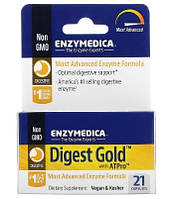 Enzymedica, Digest Gold с ATPro, добавка с пищеварительными ферментами, 21 капсула ENZ-24150