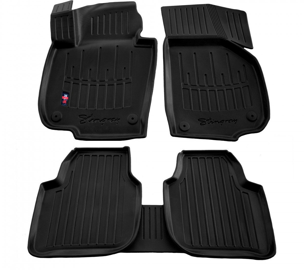 Килимки в салон 3D Skoda Superb ІІ (3T) (2008-2015) з бортом