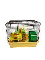Клітка для хом'яків і мишей "Мікі Люкс" 33x23x28см