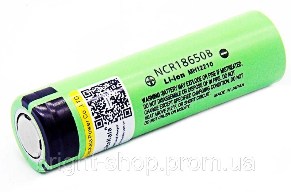 Акумуляторні батареї 18650 Panasonic Liitokala NCR18650B Li-Ion з плоским плюсом без захисту 3400 mAh топ
