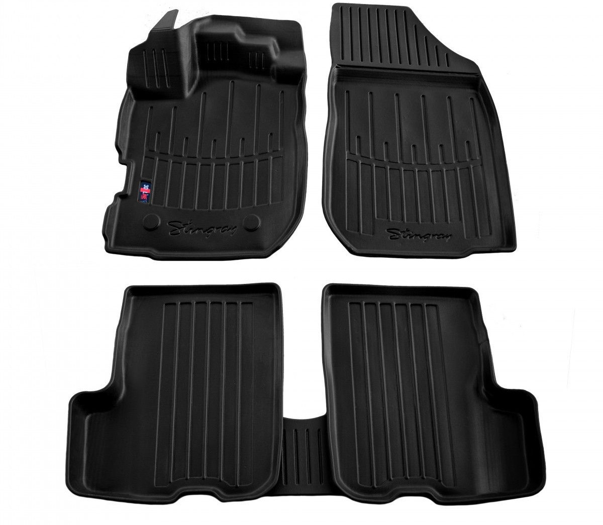 Килимки в салон 3D Renault Logan (2012-) з бортом