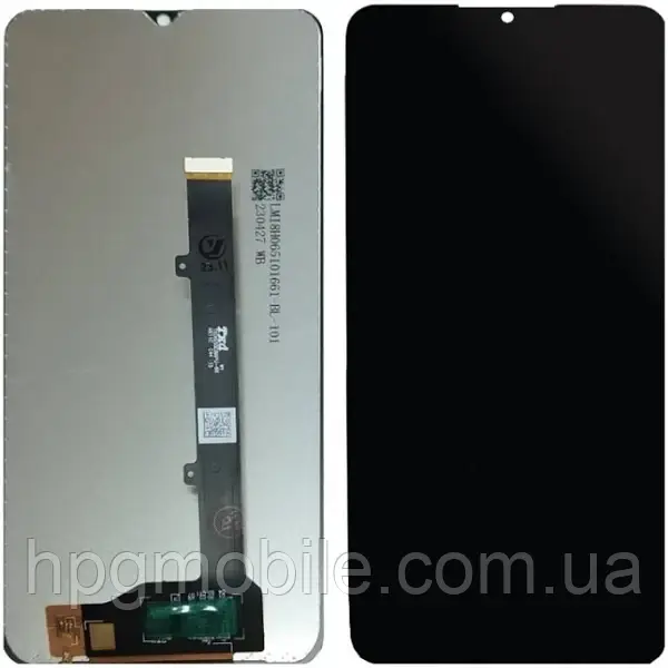 Дисплей ZTE Blade A53/Blade A53 Plus/Blade A53 Pro модуль (екран, сенсор) оригінал, Чорний, фото 1