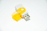 Card reader кардрідер 4в1 USB 2.0 Orange, фото 3
