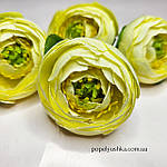 Бутон ранункулюсу жовтий 4 см, фото 4