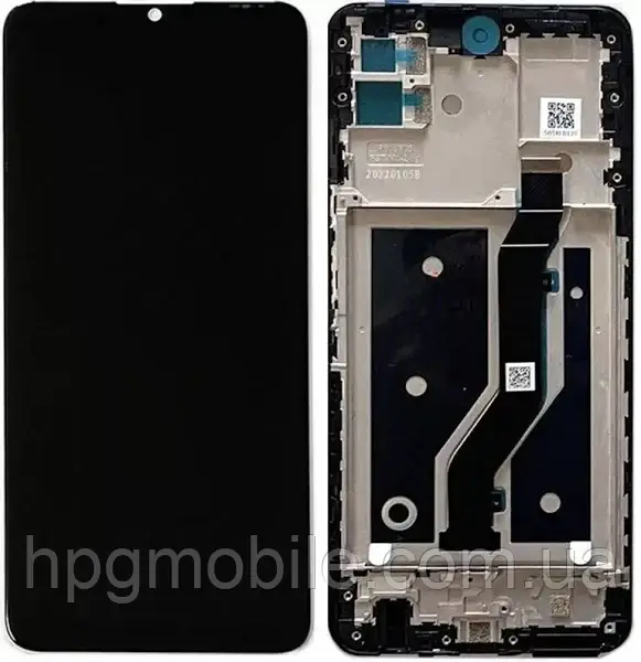 Дисплей ZTE Blade V30 (9030) модуль (екран, сенсор) з рамкою, оригінал, Чорний, фото 1