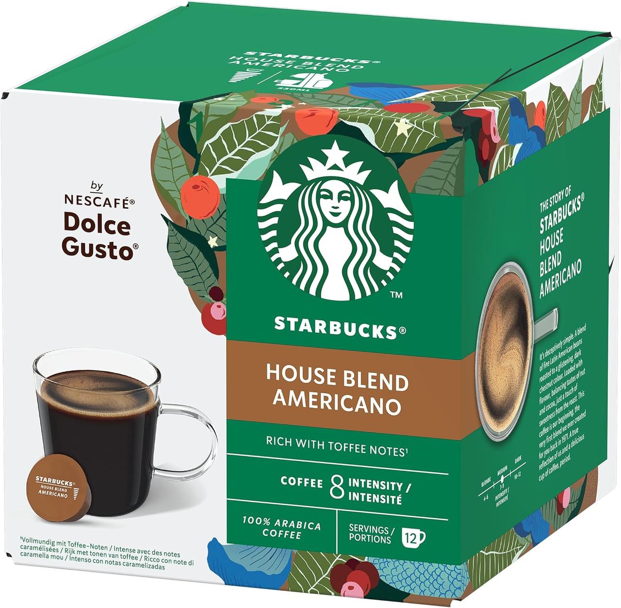 Кава в капсулах Дольче - Dolce Gusto Starbucks Americano House Blend