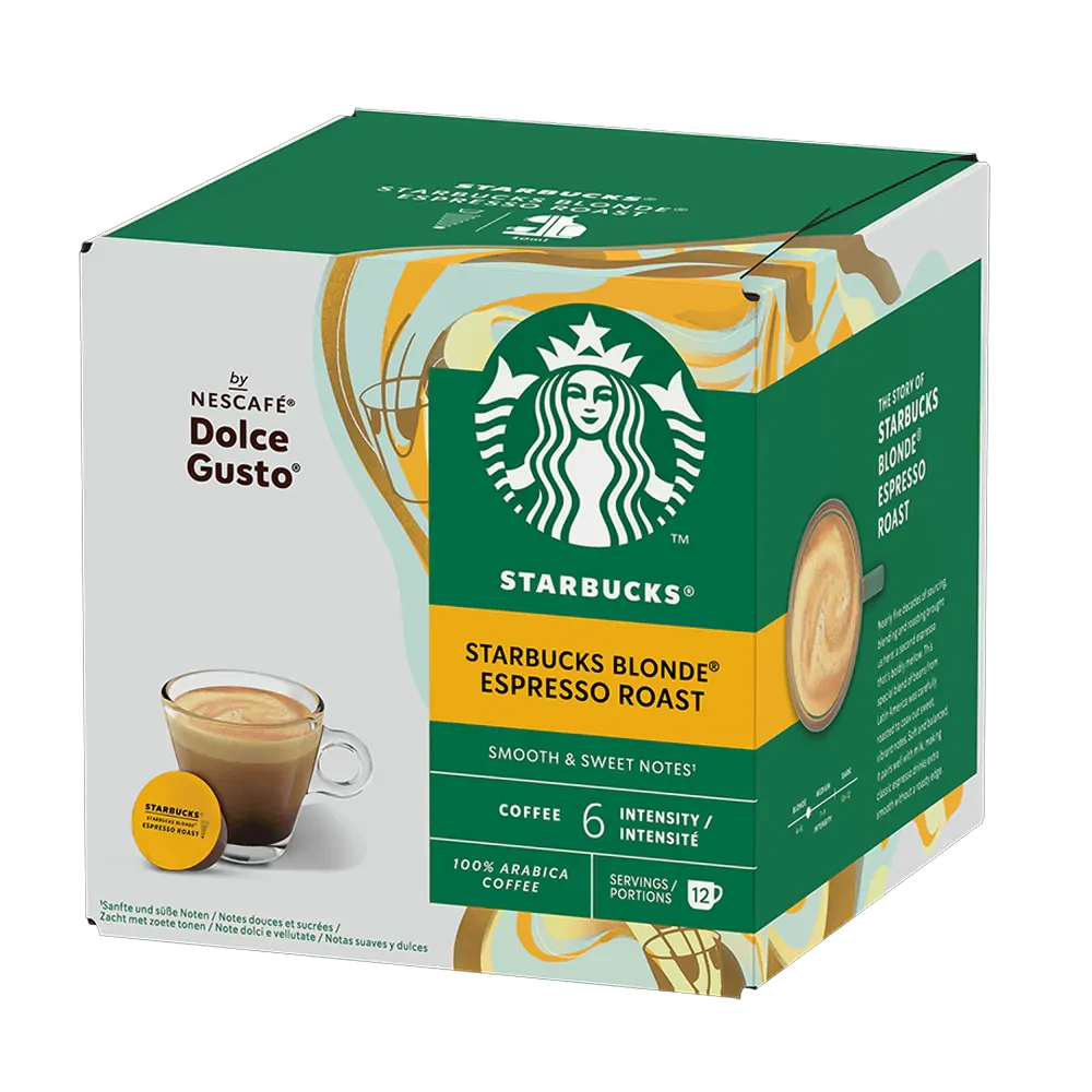 Кава в капсулах Дольче Густо - Dolce Gusto Starbucks Blonde Espresso Roast (12 порцій)
