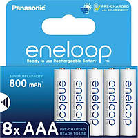 Батарейки акумулятор Panasonic Eneloop AAA 800mAh NiMh 8шт (Оригінал Японія)