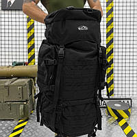 Черный тактический рюкзак 100л Over Earth с системой AIRMAT военный рамный рюкзак с металлическим каркасом ukr