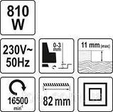 РУБАНОК СЕТОВИЙ YATO 810 ВТ, фото 3