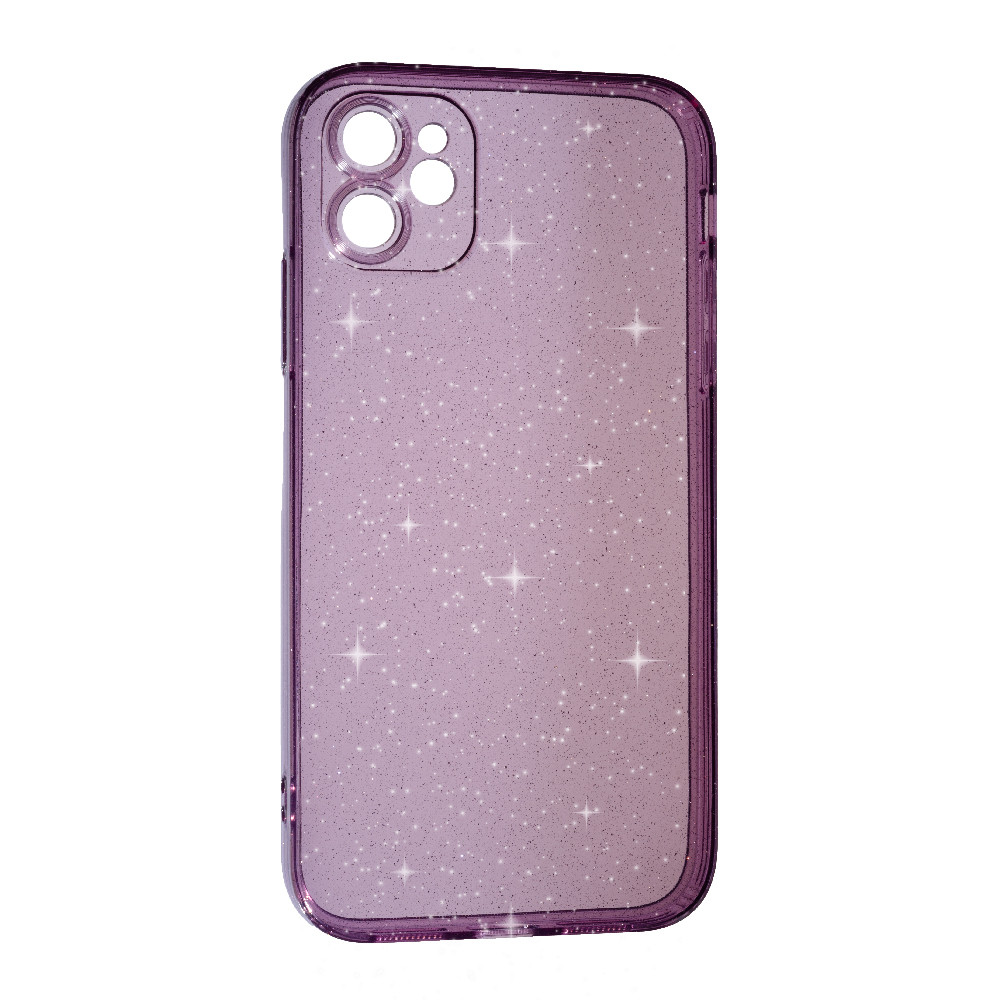 Чохол силіконовий Clear Shine на iPhone 11 / фіолетовий