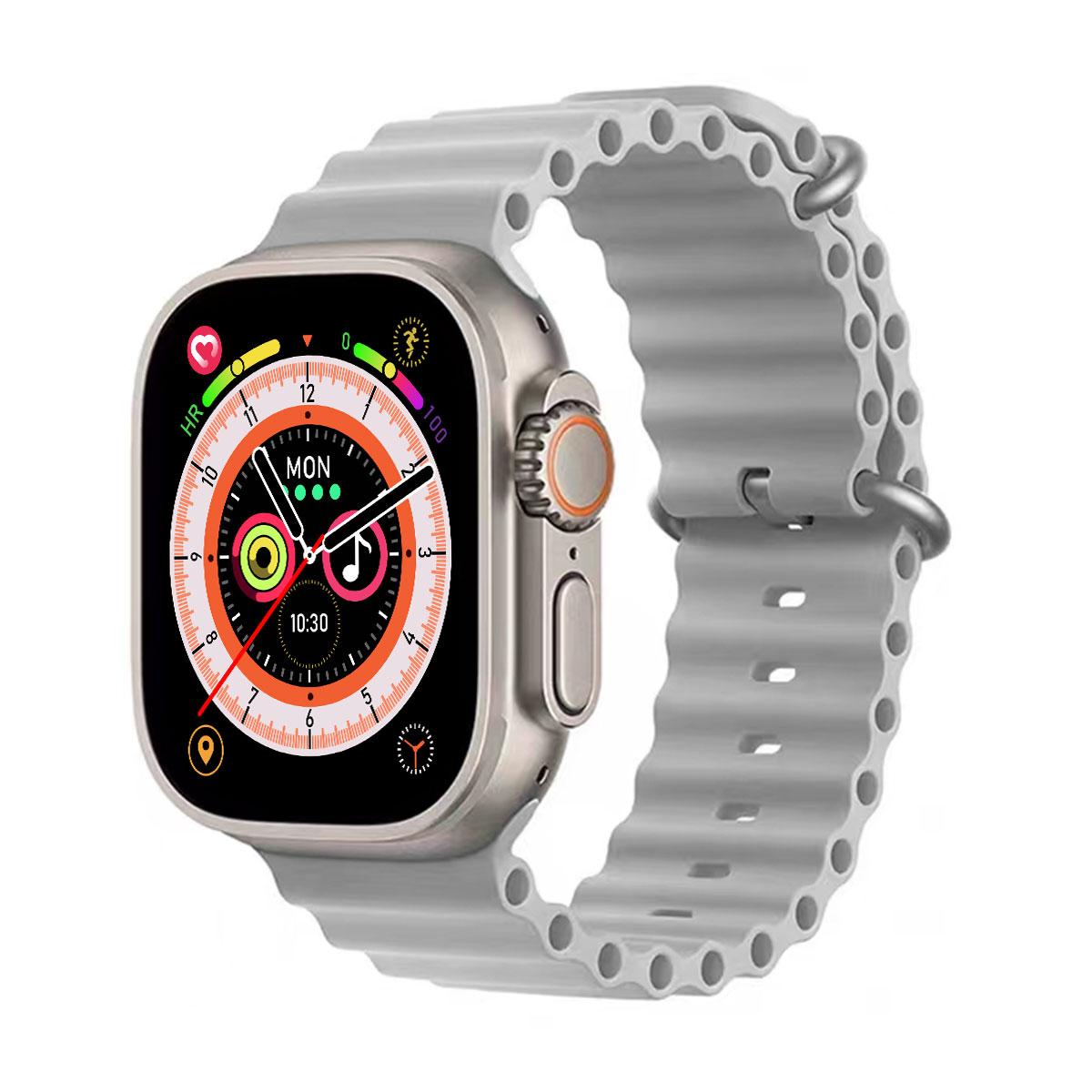Смарт годинник Smart Watch 4you FUSION (2.2`, IPS Дисплей, Дзвінки, Тонометр, Металевий корпус) Silverstone