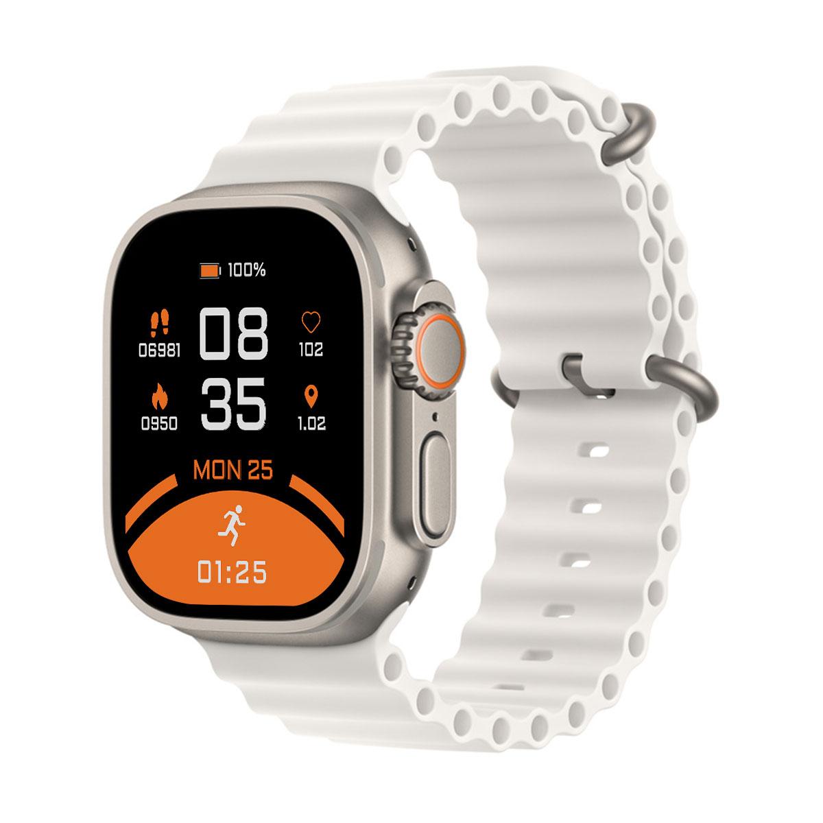 Розумний смарт годинник Smart Watch 4you FUSION екран 2.2" метал корпус з функцією дзвінків перегляд повідомлень Snowflake