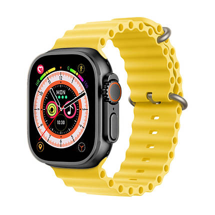 Смарт годинник Smart Watch 4you FUSION (2.2`, IPS Дисплей, Дзвінки, Тонометр, Металевий корпус) Sunshine, фото 1