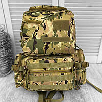 Штурмовой рюкзак мультикам 45л Supervisor военный рюкзак всу с системой Молли 55х35х22 см ukr