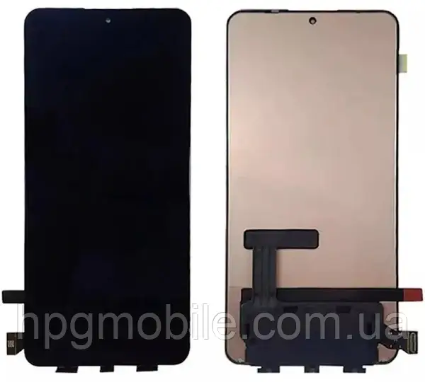 Дисплей Xiaomi 13T/Xiaomi 13T Pro/Redmi K60 Ultra OLED модуль (екран, сенсор) оригінал, Чорний, фото 1
