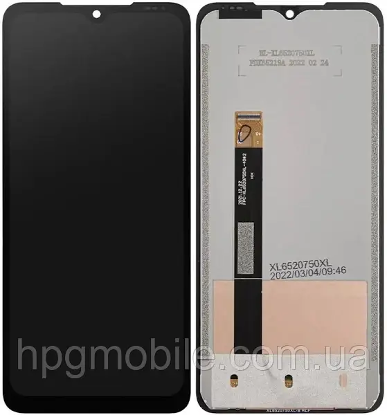 Дисплей Umidigi Bison X10G/Bison X10S модуль (екран, сенсор) оригінал, Чорний, фото 1