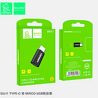 Переходник Type-C - Micro usb Denmen DU11