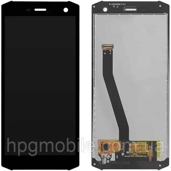 Дисплей Sigma X-treme PQ36/MyPhone Hammer Energy 2 модуль (екран, сенсор) оригінал, Чорний, фото 1