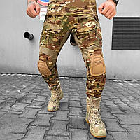 Армейские тактические брюки рип-стоп полевые штаны мультикам брюки с наколенниками в комплекте ukr