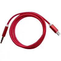 Аудио-кабель VALUE AUX Lightning (тато) 3 pin mini-jack 3.5 (тато), 1m Red