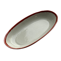 Оселедниця керамічна овальна "Капучино red"