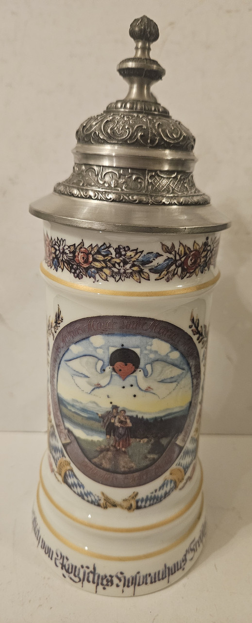 Колекційний порцеляновий пивний келих Любов, фото 1