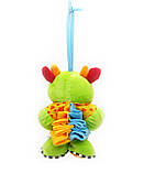 Брязкальце-підвіска м'яка Корівка, з заводним музичним механізмом, фото 3