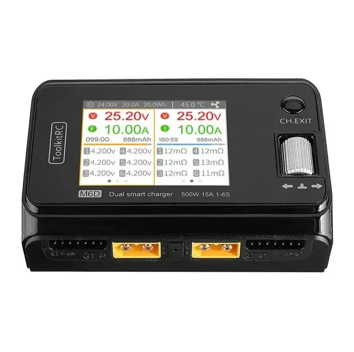 ToolkitRC M6D 500W 15A 1-6S Зарядний пристрій