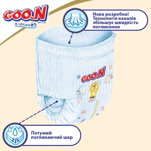 Трусики-подгузники Goo.N Premium Soft для детей (XL, 12-17 кг, 36 шт) - фото 4 - id-p2093780986