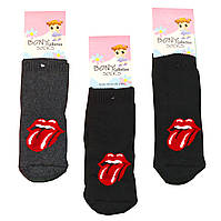 Дитячі махрові шкарпетки для малюка 0-6 міс теплі зимові носки махра з малюнками для новонароджених BONY