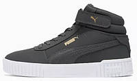 Кроссовки Puma Carina 2.0 Mid Lux Asphalt/Asphalt/Team Gold р 9/40/25.5см