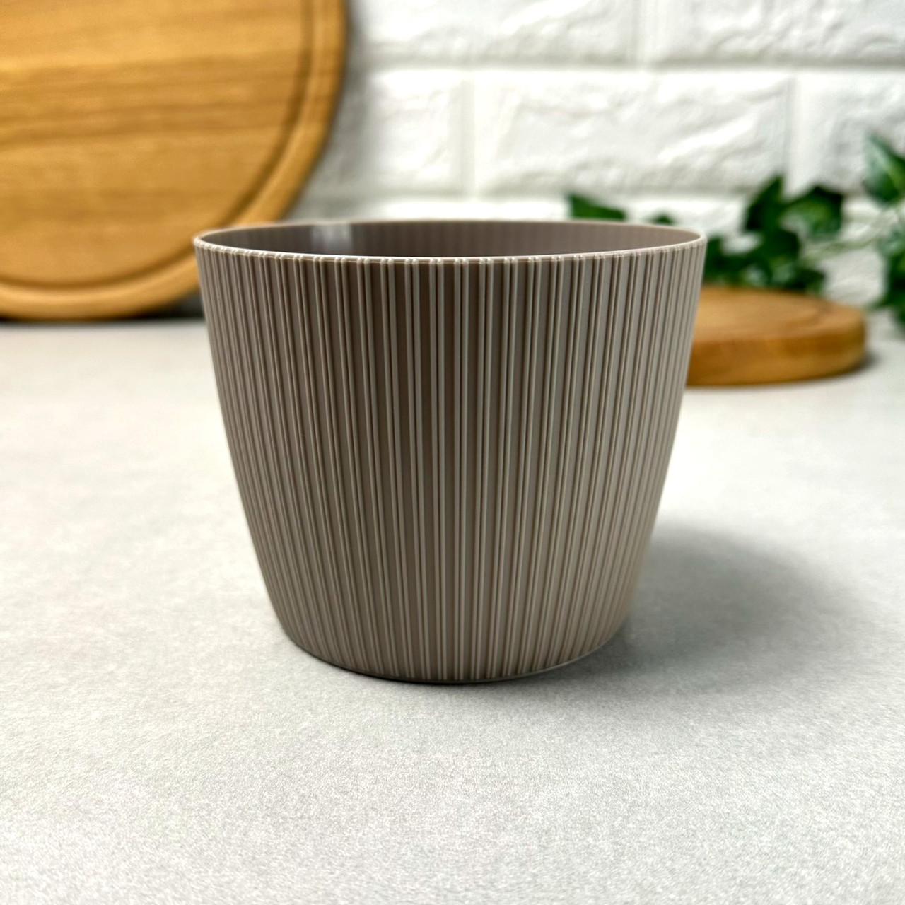 Горщик для квітів 10.5 см, квітковий вазон Тапе Джампер Ламела