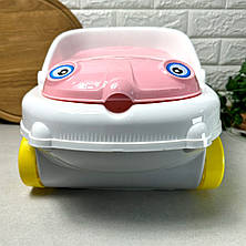 Дитячий музичний горщик-машинка Рожевий Irak Plastik CM-140 "Baby car", фото 3