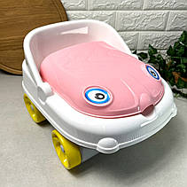 Дитячий музичний горщик-машинка Рожевий Irak Plastik CM-140 "Baby car", фото 5