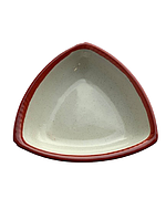 Салатник керамічний трикутний 700 мл "Капучино ред"