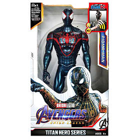 Іграшкова фігурка месники герой Spider-Man Marvel Avengers Людина Павук іграшка звук, світло, 30 см (D 559-28)