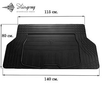 Гумовий Килимок в багажник для TRUNK MAT UNI BOOT S (140см Х 80см) универсальний