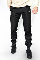 Практичные черные мужские демисезонные штаны, весенние мужские черные штаны из прочной ткани