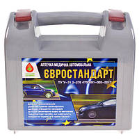 Аптечка автомобильная АМА-1 в пластиковом футляре ЕВРО Vitol ТУ У-21.1-276