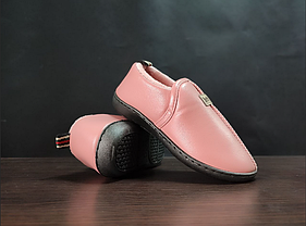 36-37 р Слипоны РОЗОВЫЕ автоледи экокожаные с мехом мокасины угги короткие ЗИМА женские, фото 2