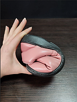 36-37 р Слипоны РОЗОВЫЕ автоледи экокожаные с мехом мокасины угги короткие ЗИМА женские, фото 5