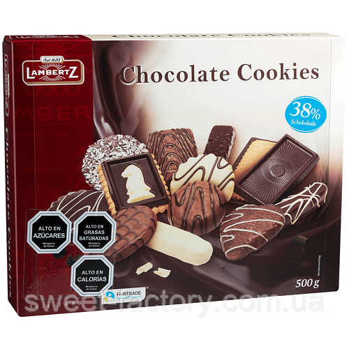 Печенье Lambertz Chocolate Cookies 500g, цена: 449 ₴, купить на