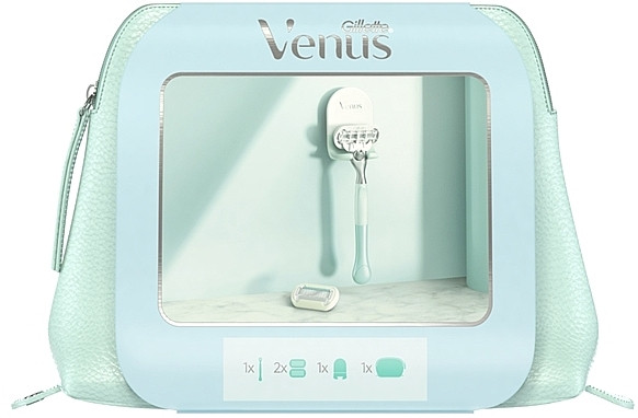 Подарунковий набір Venus Extra Smooth Sensitive, в косметичці, фото 1