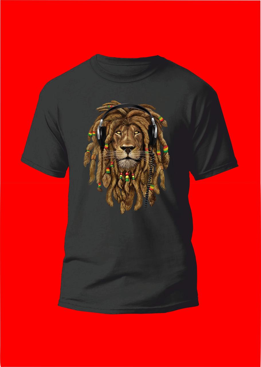 Футболка YOUstyle Rasta Lion style 1124 Black, фото 1