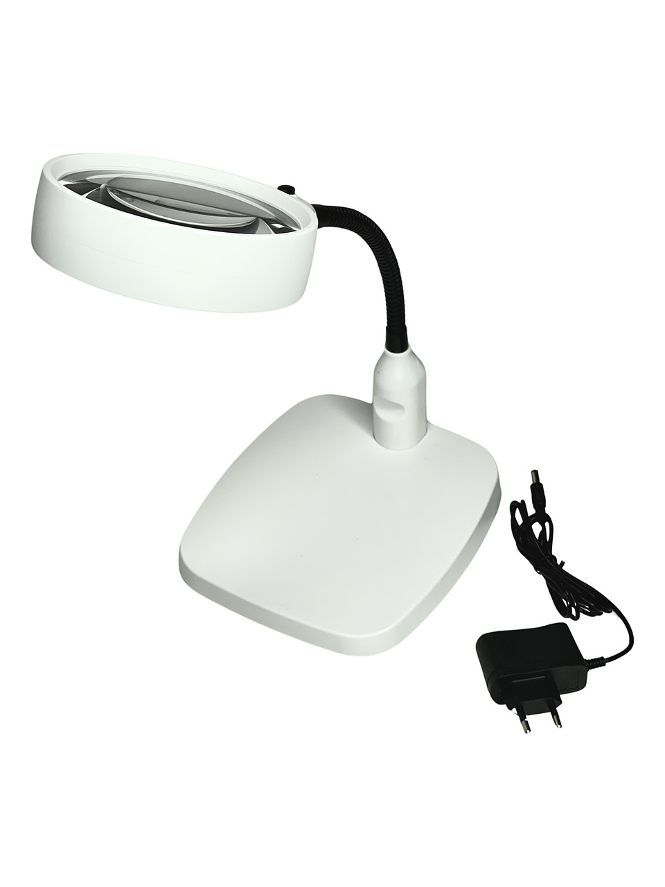 Лупа настольная с подсветкой Desktop Magnifier LED NO.7764, 10Х 120мм, DC-5V 2A - фото 2 - id-p2093840398